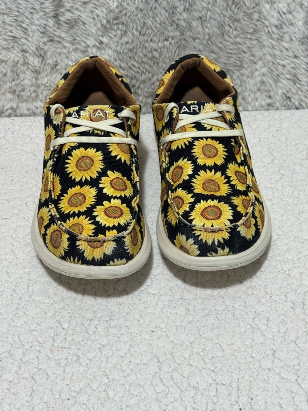 🌻 Ariat Hilo Sunflower Skies Canvas Slip On Sneakers Shoes Women's Sz 9.5 - Picture 5 of 16